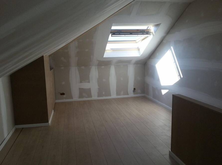 Totaalrenovaties Luwaert - Zolderruimte afwerking gyproc