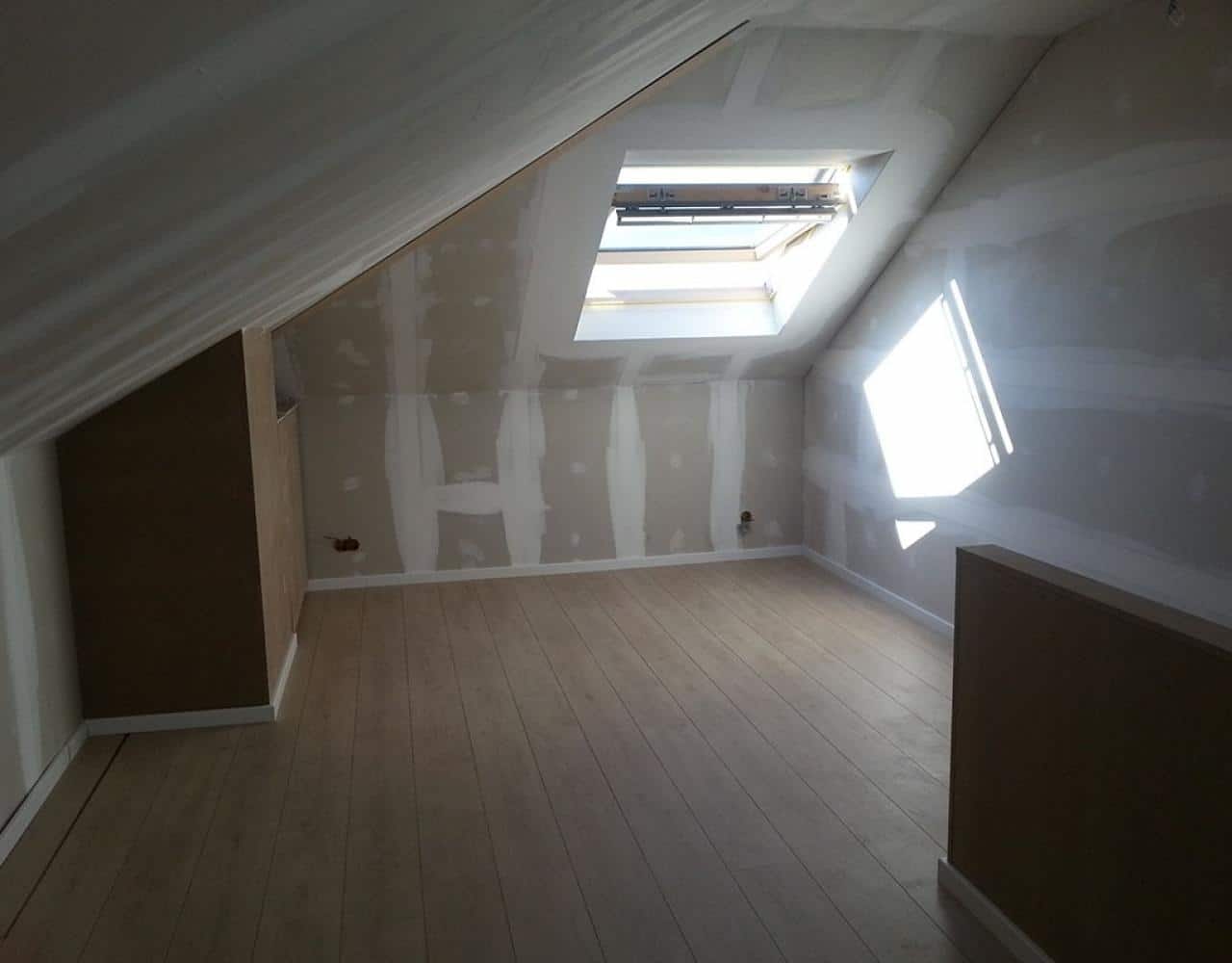 Totaalrenovaties Luwaert - Zolderruimte afwerking gyproc